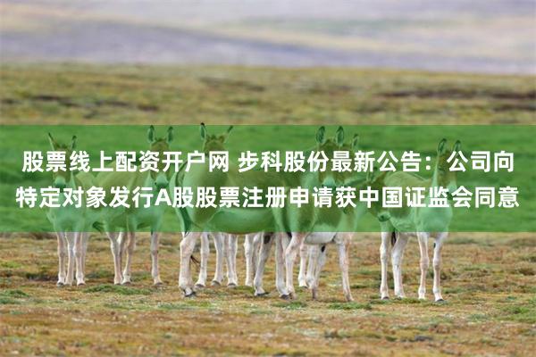 股票线上配资开户网 步科股份最新公告：公司向特定对象发行A股股票注册申请获中国证监会同意