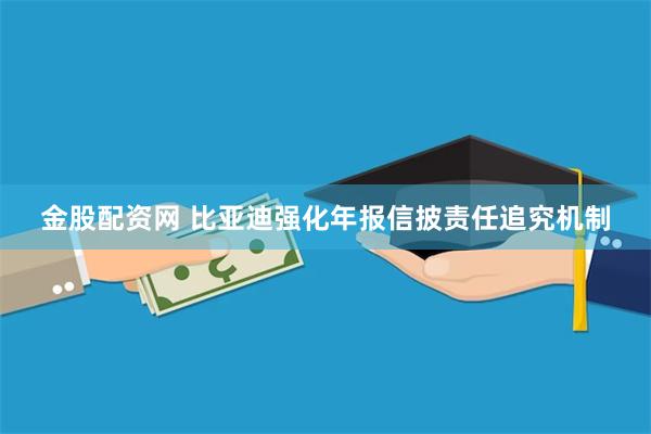 金股配资网 比亚迪强化年报信披责任追究机制
