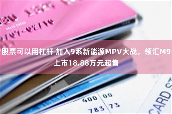 股票可以用杠杆 加入9系新能源MPV大战，领汇M9上市18.88万元起售