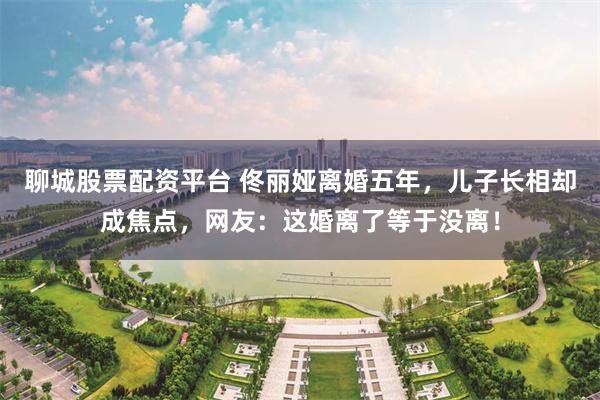 聊城股票配资平台 佟丽娅离婚五年，儿子长相却成焦点，网友：这婚离了等于没离！