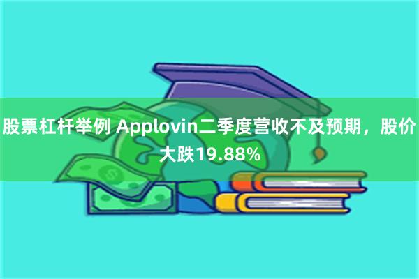 股票杠杆举例 Applovin二季度营收不及预期，股价大跌19.88%