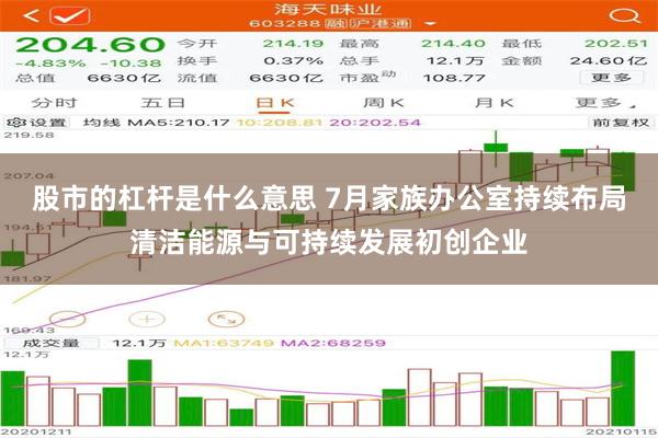股市的杠杆是什么意思 7月家族办公室持续布局清洁能源与可持续发展初创企业
