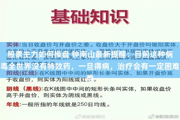 股票主力如何操盘 钟南山最新提醒：目前这种病毒全世界没有特效药，一旦得病，治疗会有一定困难