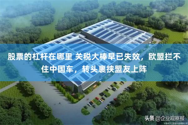 股票的杠杆在哪里 关税大棒早已失效，欧盟拦不住中国车，转头裹挟盟友上阵